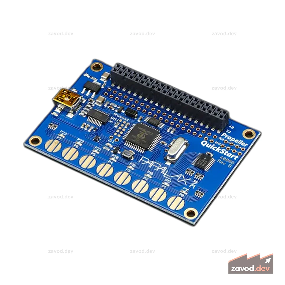 USB-макетная плата для быстрого запуска Parallax Propeller