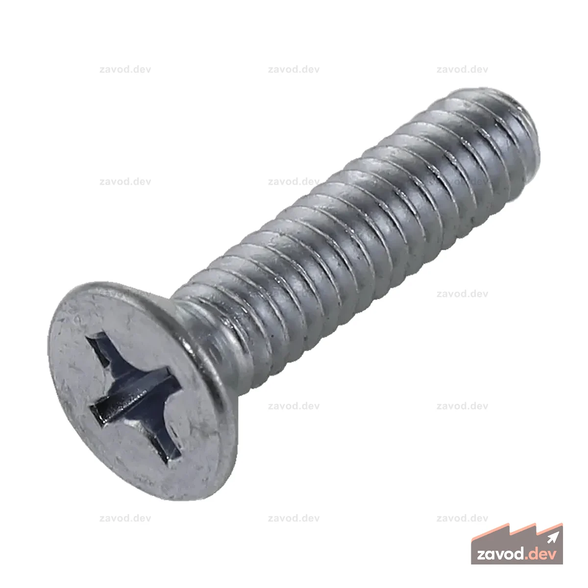 Винт с плоской головкой и крестообразным шлицем 1/4–20 x 1,125 дюйма