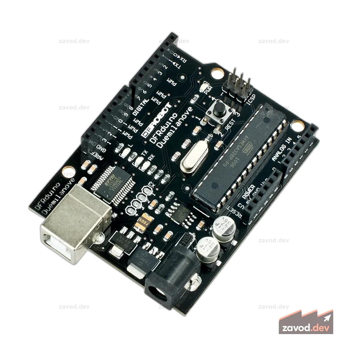 DFRduino Duemilanove 328 (Совместимость с Arduino)(Снято с производства)