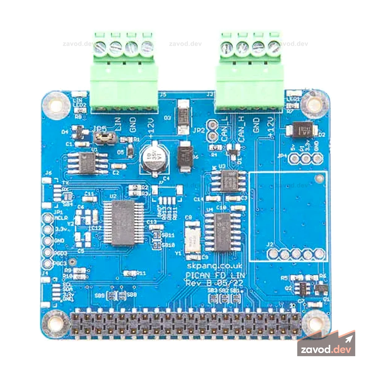 PiCAN FD с шиной LIN для Raspberry Pi