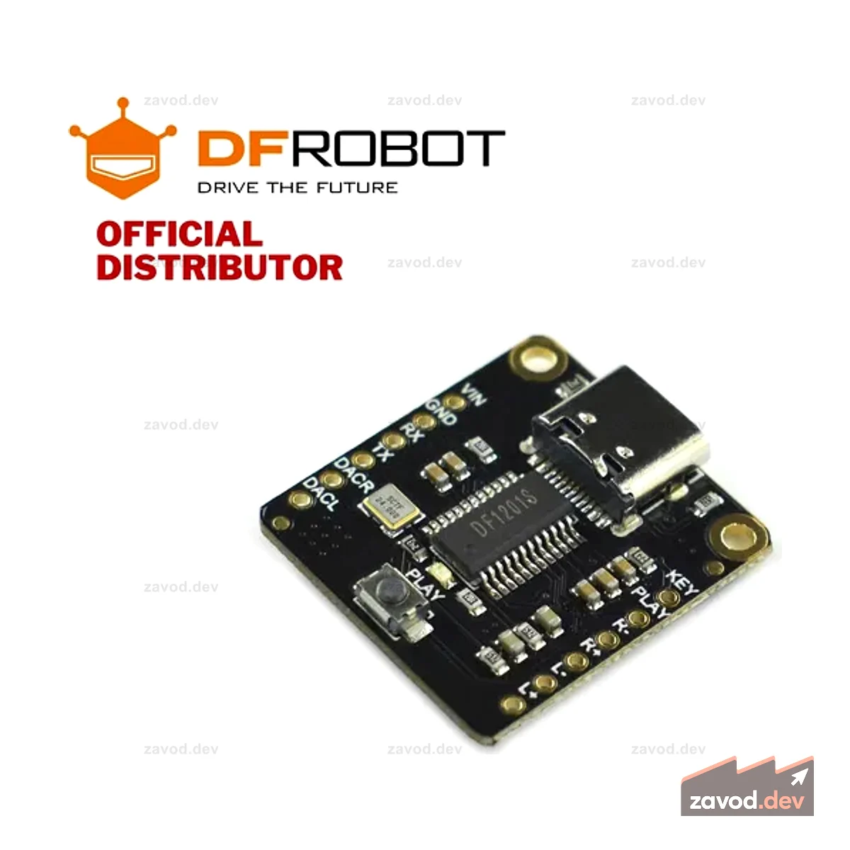 DFRobot Fermion: DFPlayer Pro — мини-MP3-плеер со встроенной памятью на 128 МБ (прорыв) | DFR0768