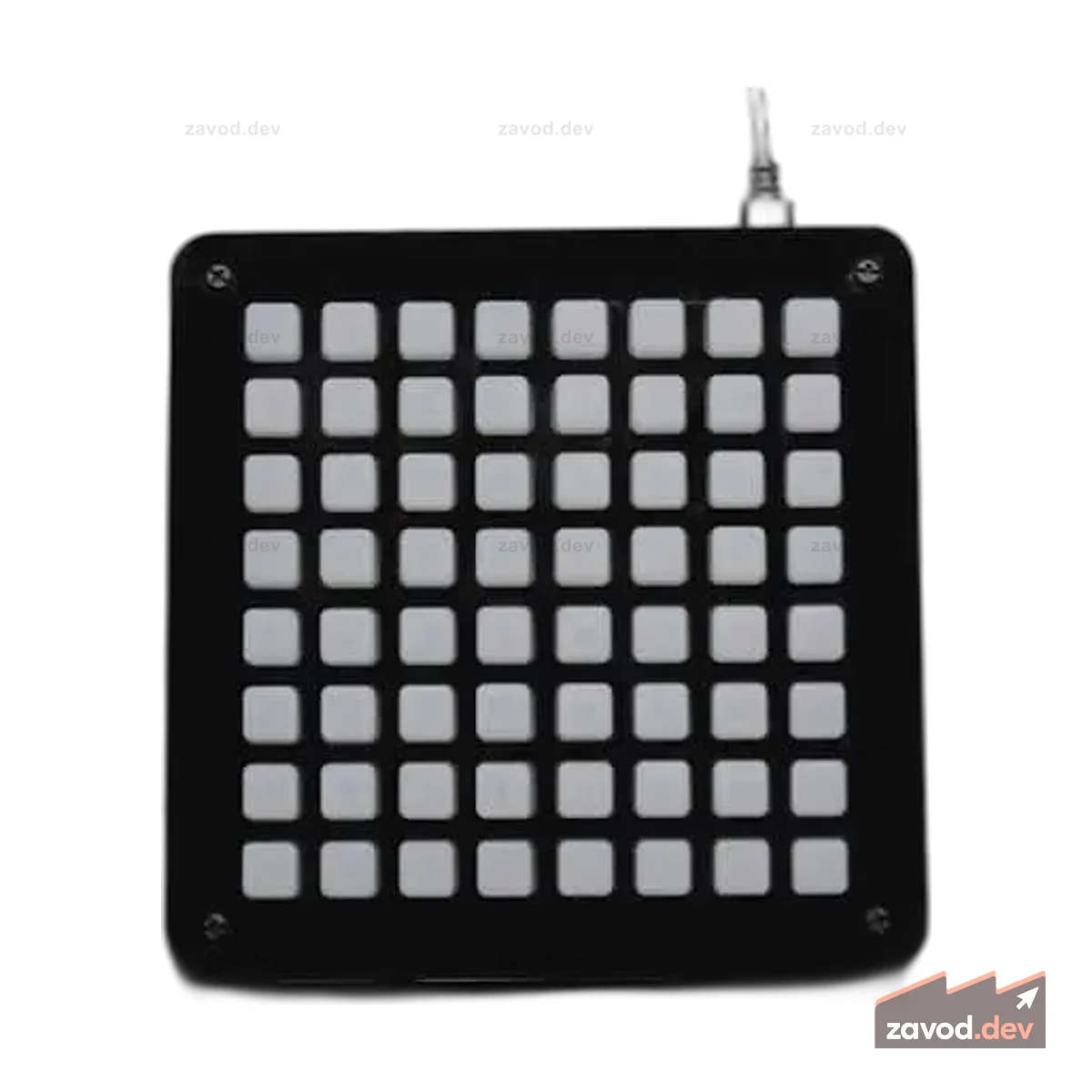 Комплект Adafruit 8x8 NeoTrellis Feather M4