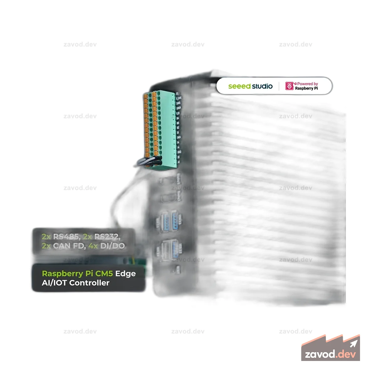 reComputer Industrial R2145-10Hailo-8 AI / AC