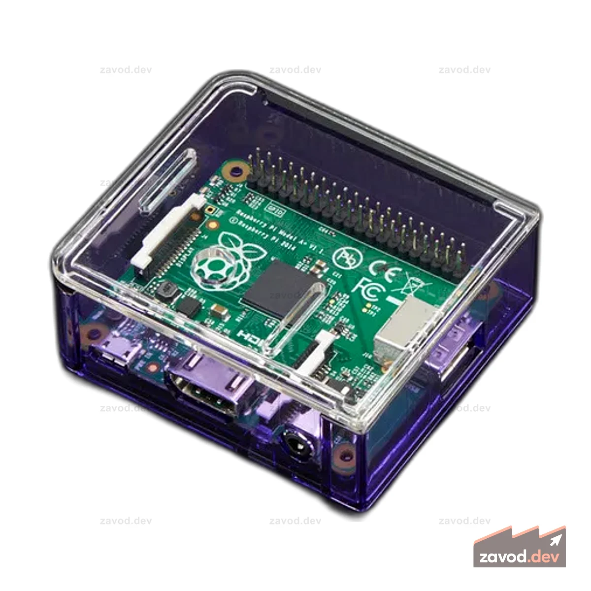 Pi Model A+ — фиолетовый