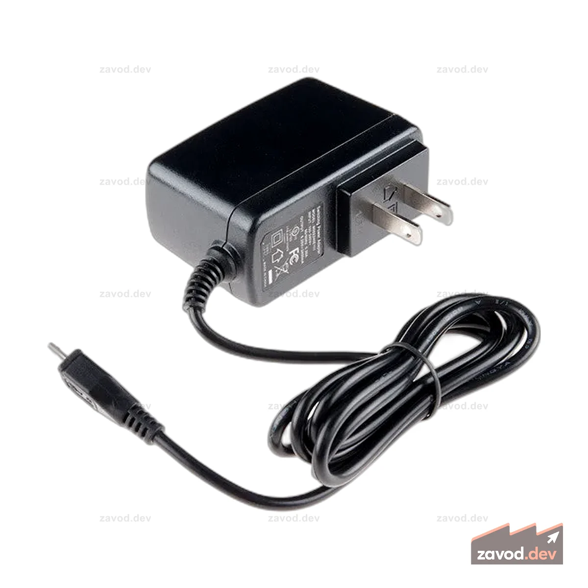 Блок питания настенного адаптера — 5,25 В постоянного тока, 2,4 А (USB Micro-B)