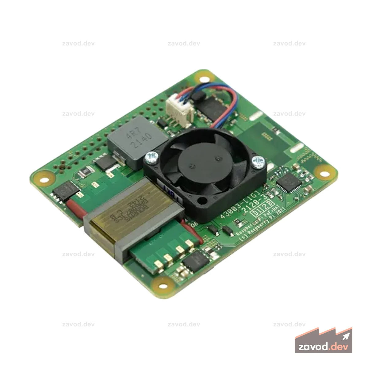 Включите Raspberry Pi с помощью PoE+ HAT