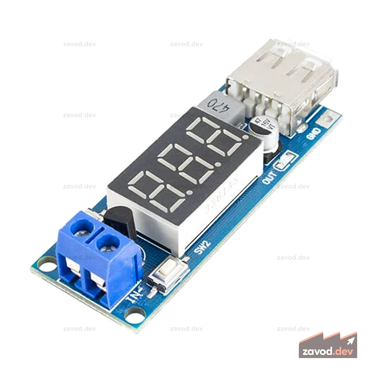 SunFounder YS-04 DC-DC BUCK +5V USB-модуль зарядки