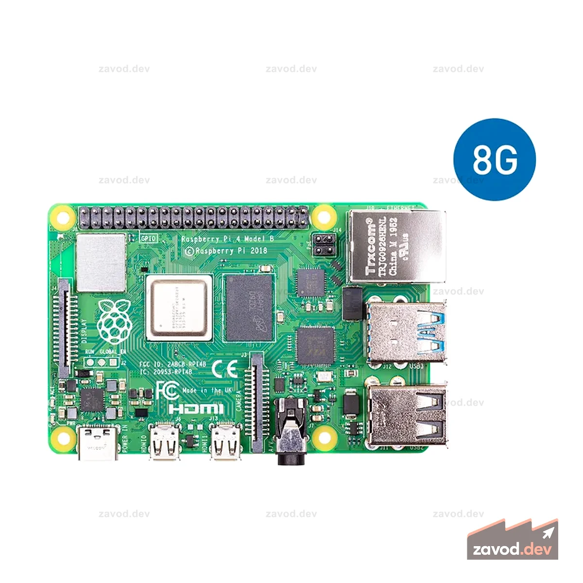 Компьютер Raspberry Pi 4 8 ГБ