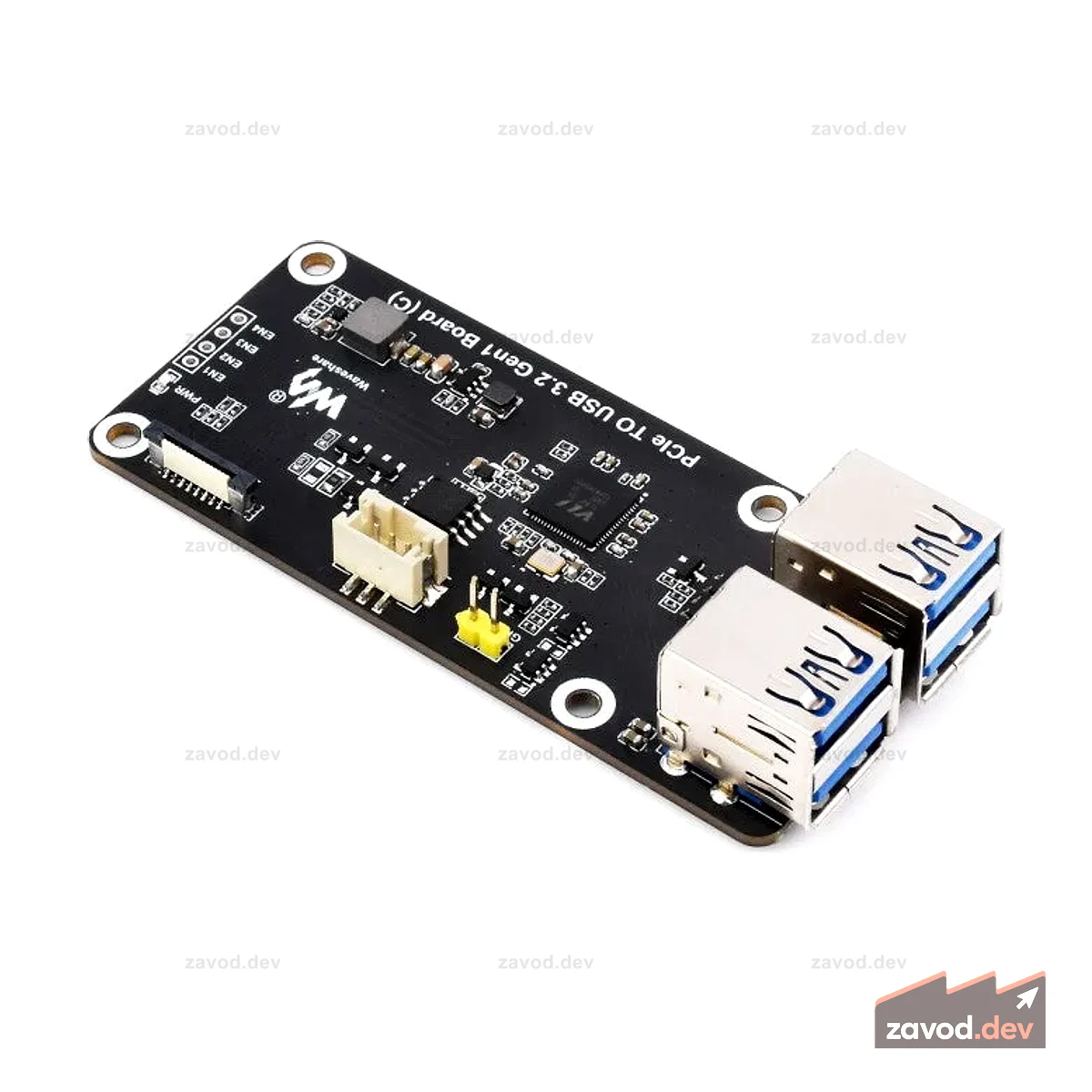 Waveshare Raspberry Pi 5 PCIe 4 USB 3.2 Gen1