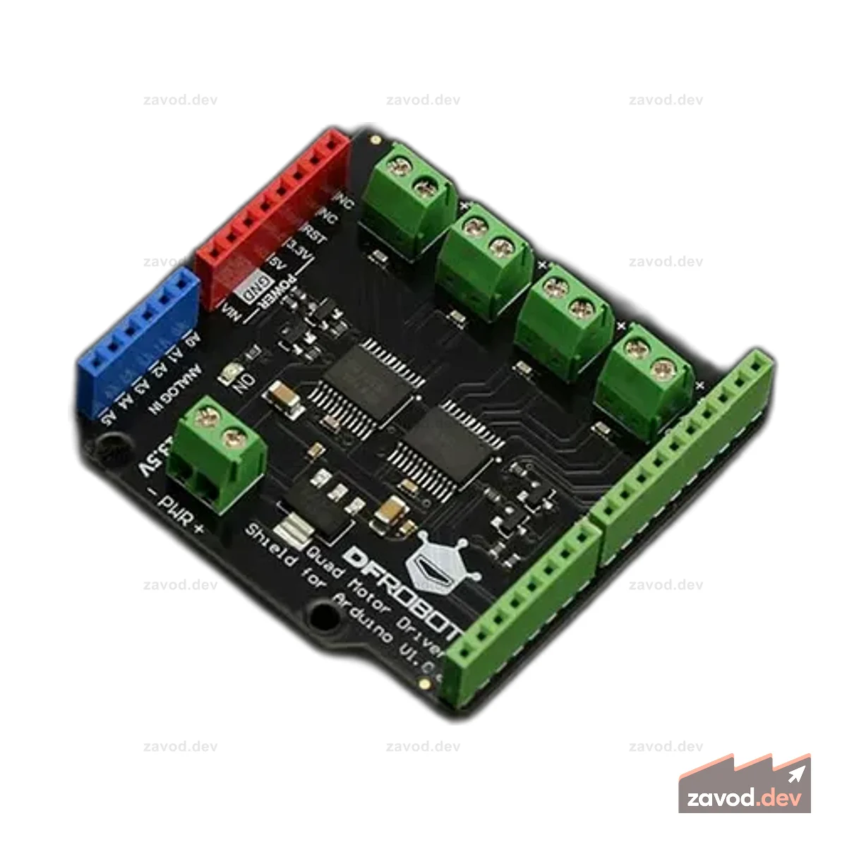 Щит драйвера двигателя постоянного тока Arduino Quad