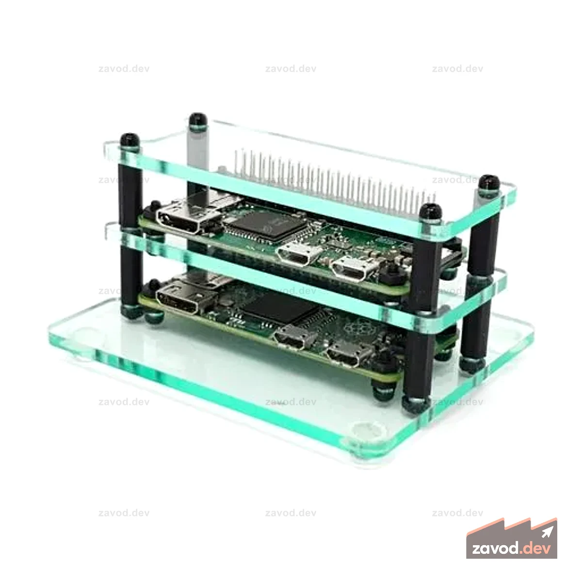 Мини-кластерный чехол для Raspberry Pi Zero