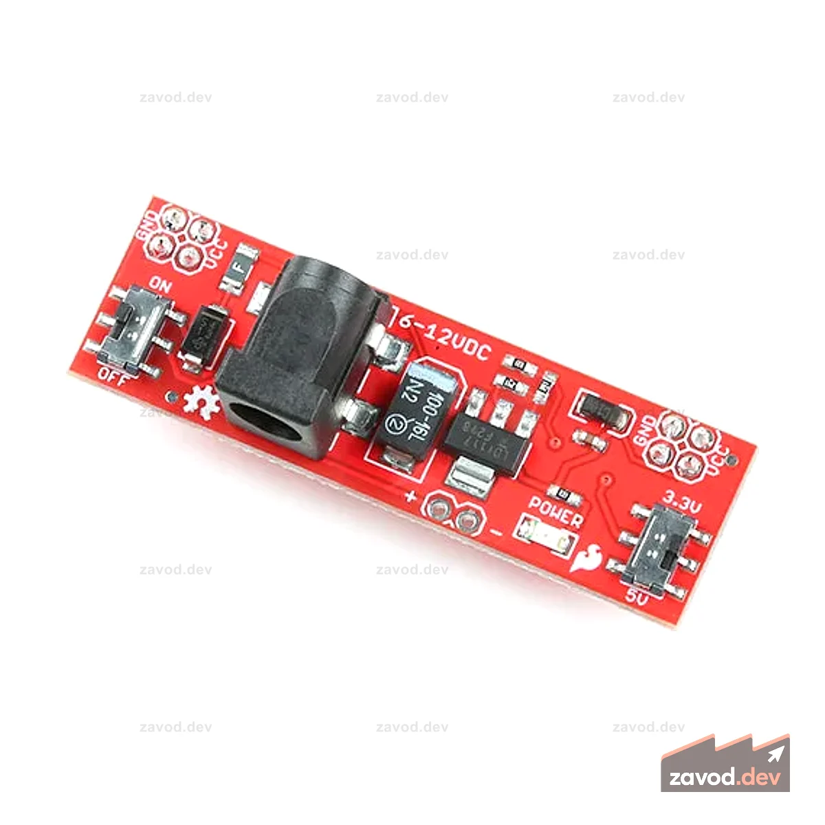 Блок питания для макетной платы SparkFun - 5 В/3,3 В (с разъемами)