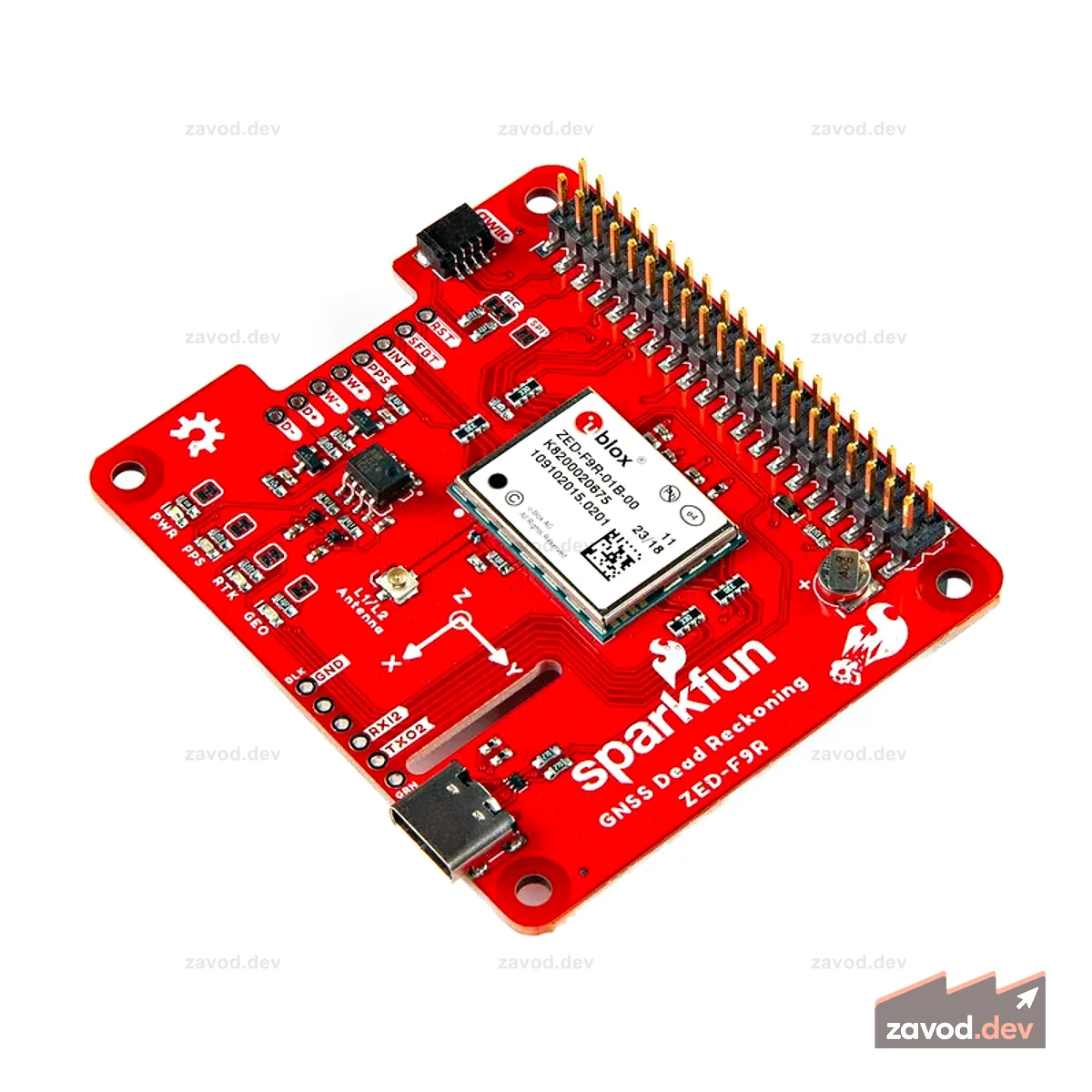 ZED-F9R GPS-RTK pHAT v1.1