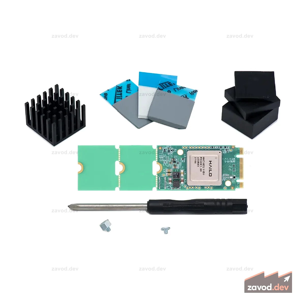 Стартовый комплект модуля Hailo-8 M.2 B+M Key 2280 (26 TOPS)
