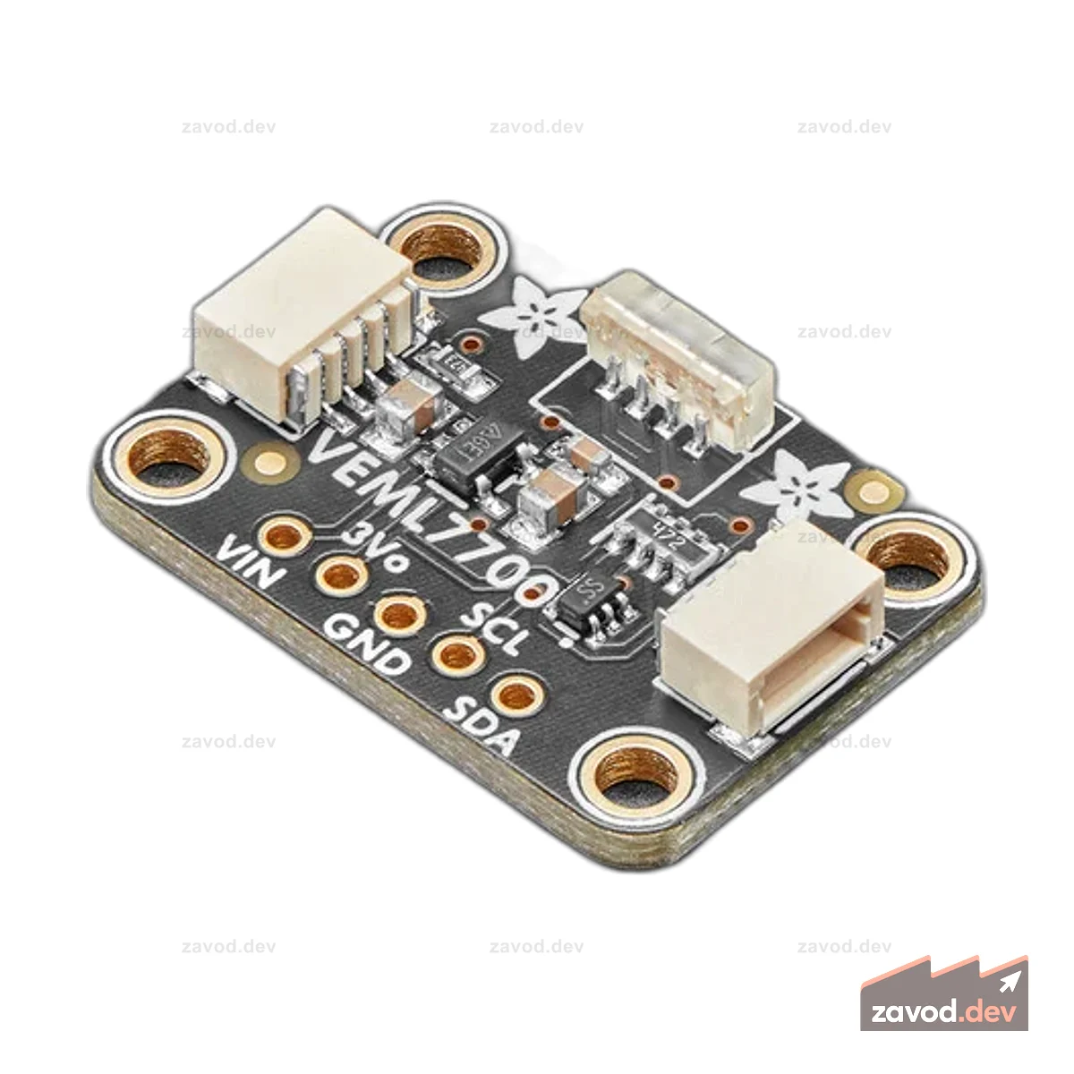 Прямоугольный датчик Adafruit VEML7700 Lux — Датчик освещенности I2C — STEMMA QT / Qwiic