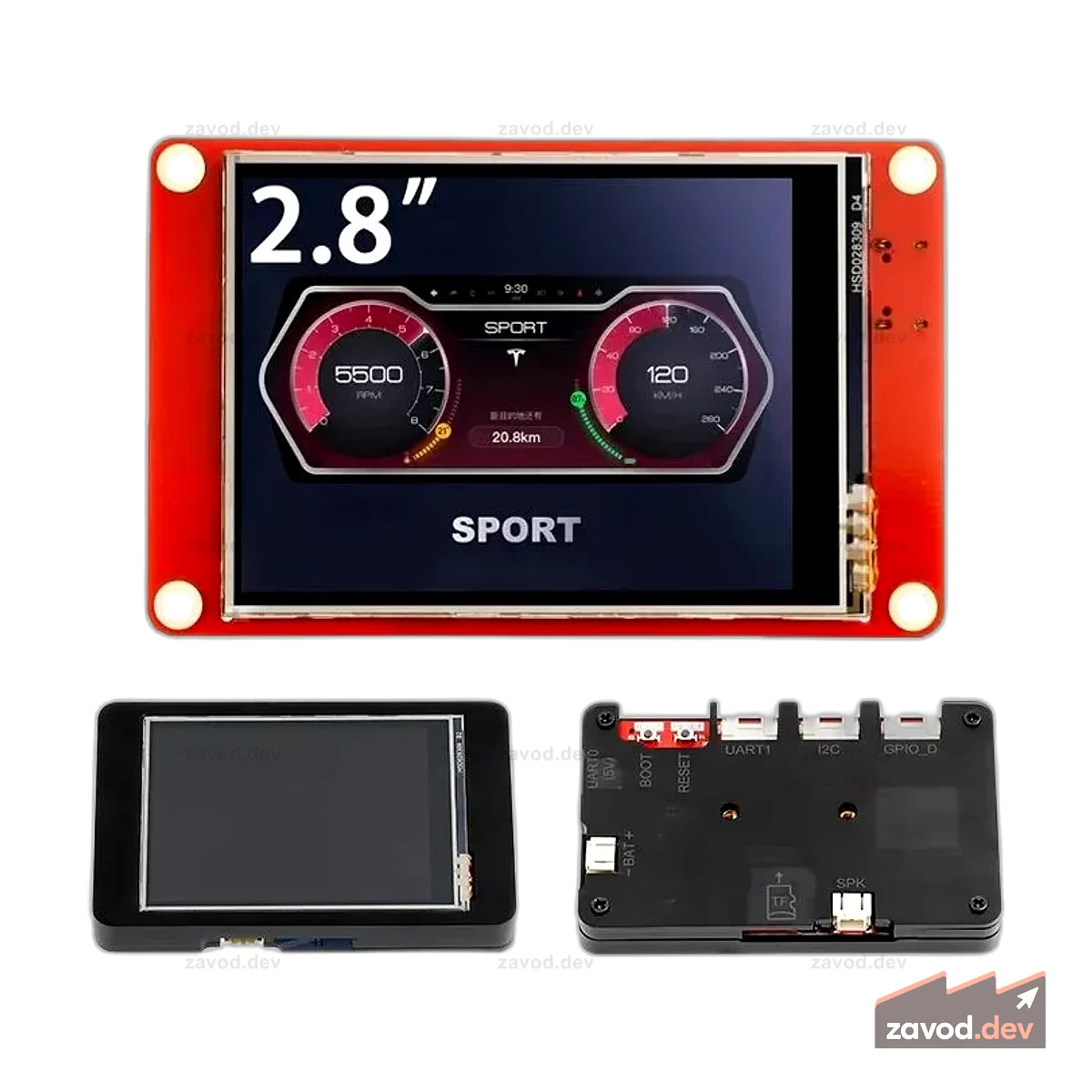 CrowPanel 2,8-дюймовый ESP32 HMI 320x240 Дисплей SPI TFT ЖК-сенсорный экран, совместимый с Arduino/LVGL/Esphome-Homeassistant/PlatformIO/Micropython