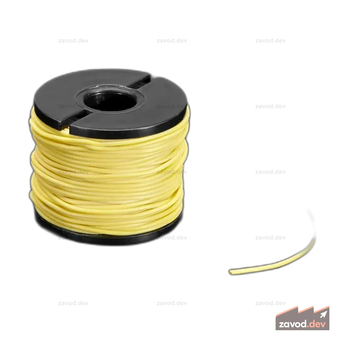 Многожильный провод с силиконовым покрытием - 50 футов, 30AWG, желтый