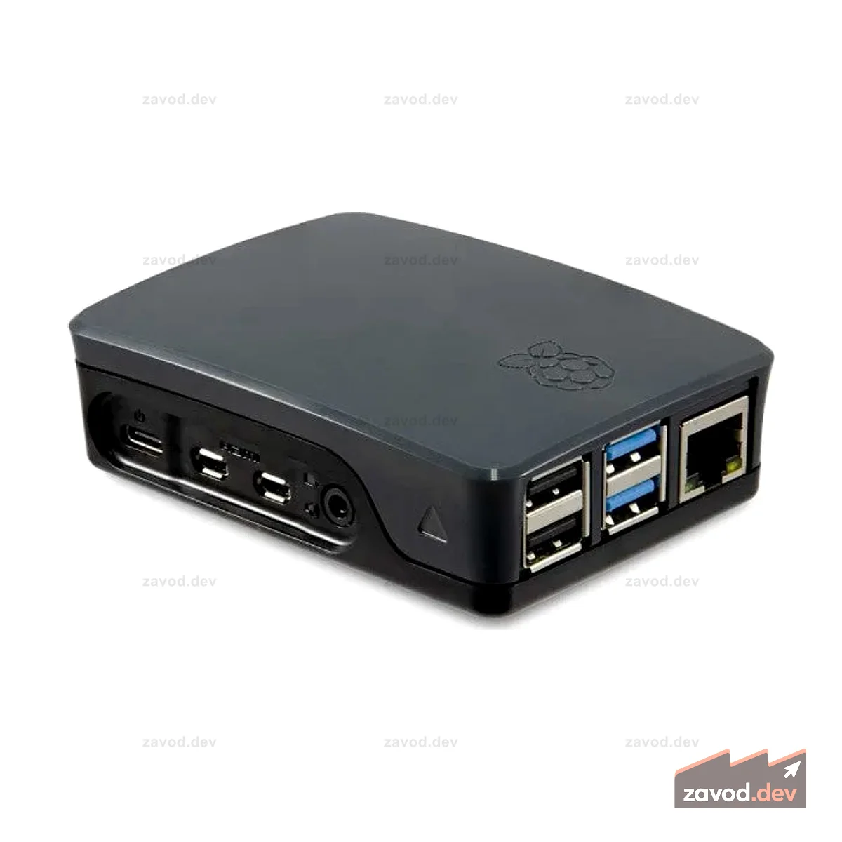 Корпус Raspberry Pi® 4 Model B — черный и серый