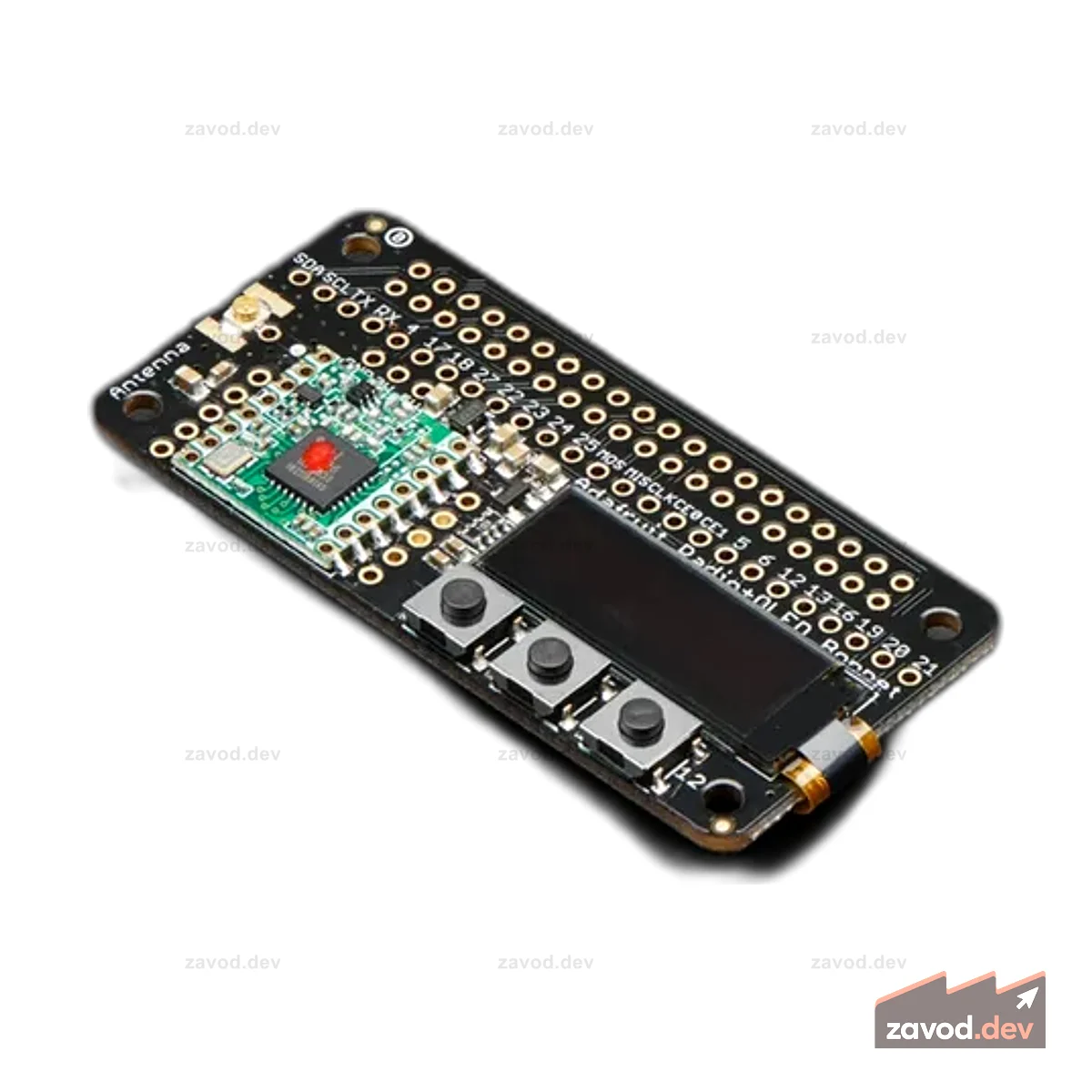 Радиокапот Adafruit RFM96W @ 433 МГц - RadioFruit
