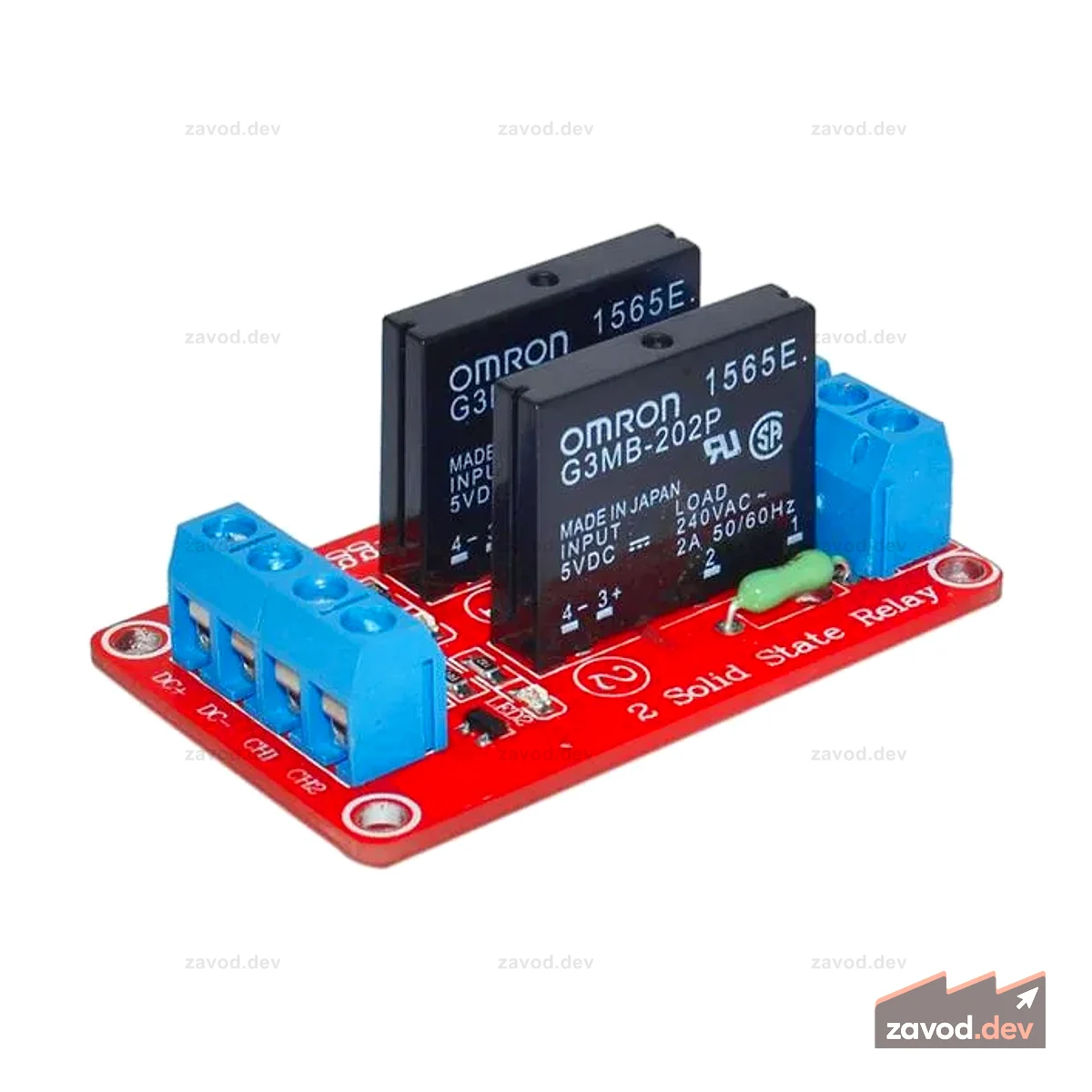 CMU SOLID STATE RELAY BRD 2CH 5V