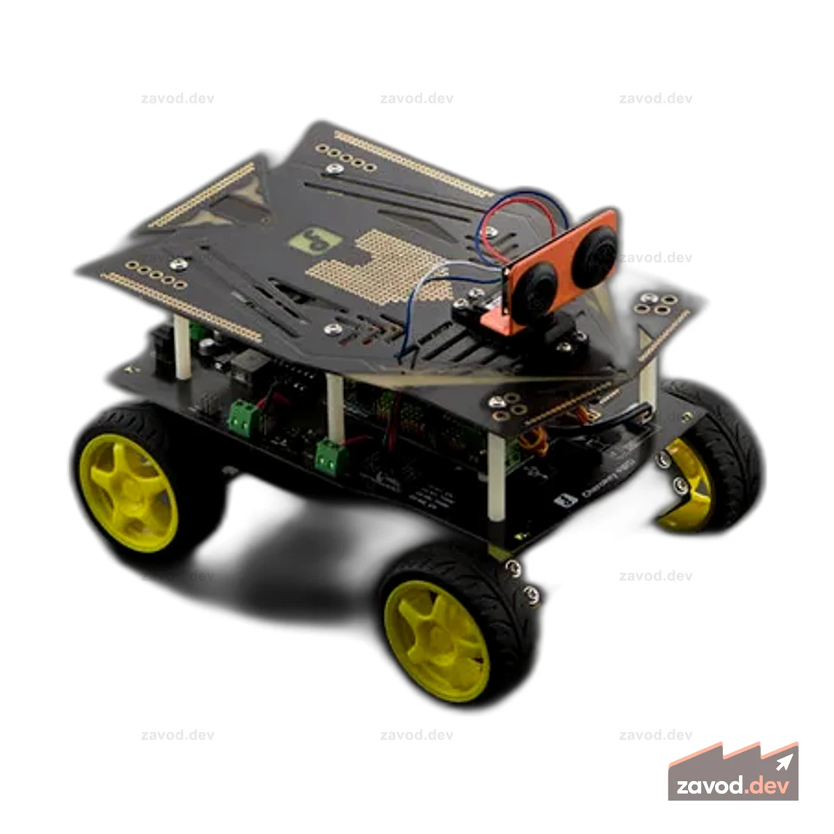 Cherokey: базовый комплект для сборки полноприводного робота для Arduino