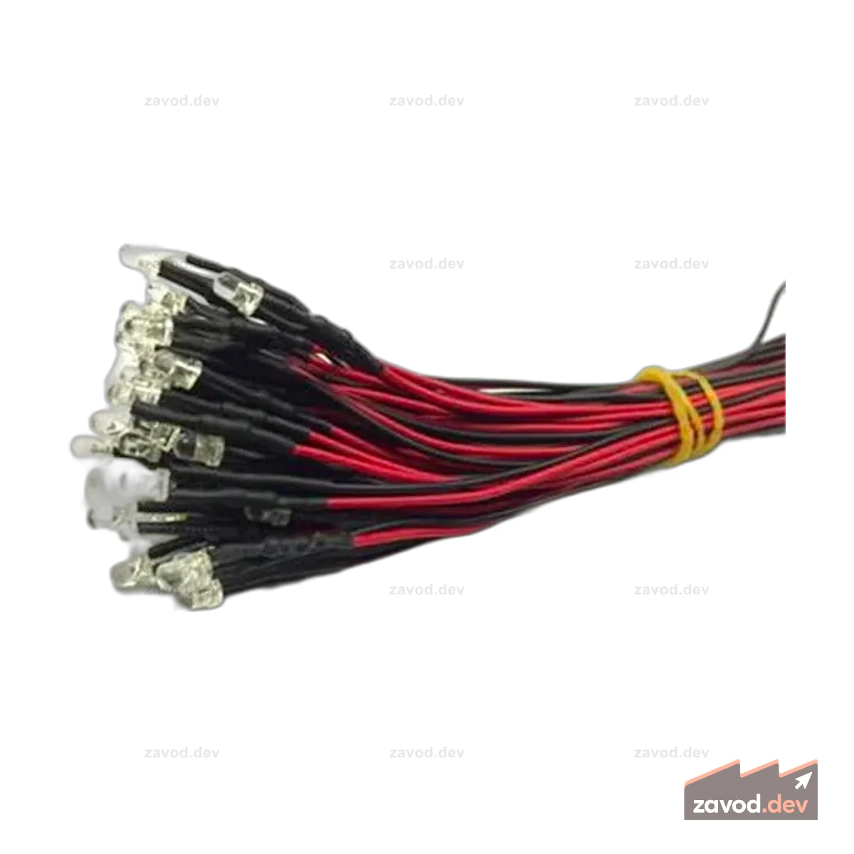 CMU LED 5MM 3-12V WW W/CABL 5/PK