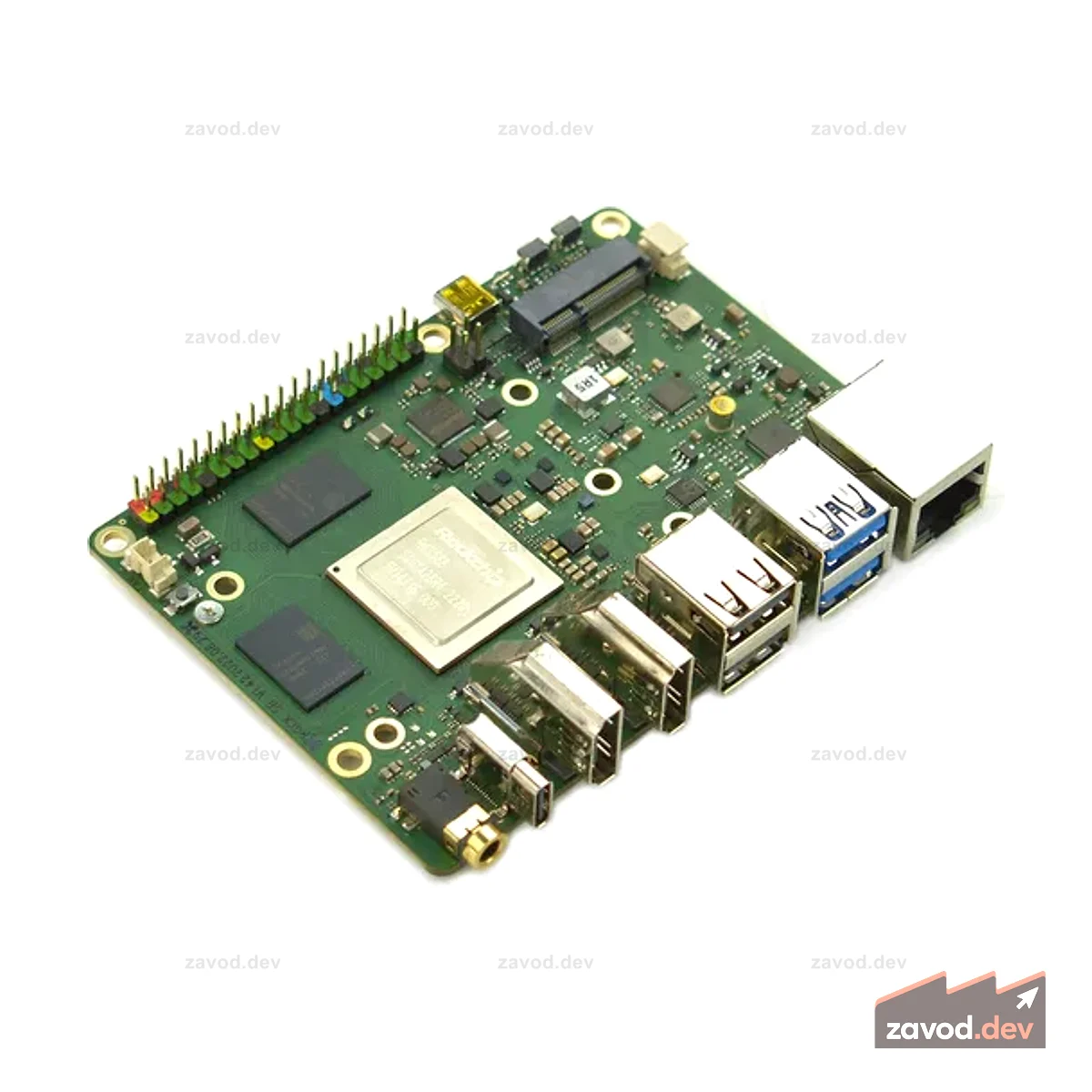 Одноплатный компьютер ROCK Pi 5B с чипом Rockchip RK3588 (16 ГБ ОЗУ, снят с производства)