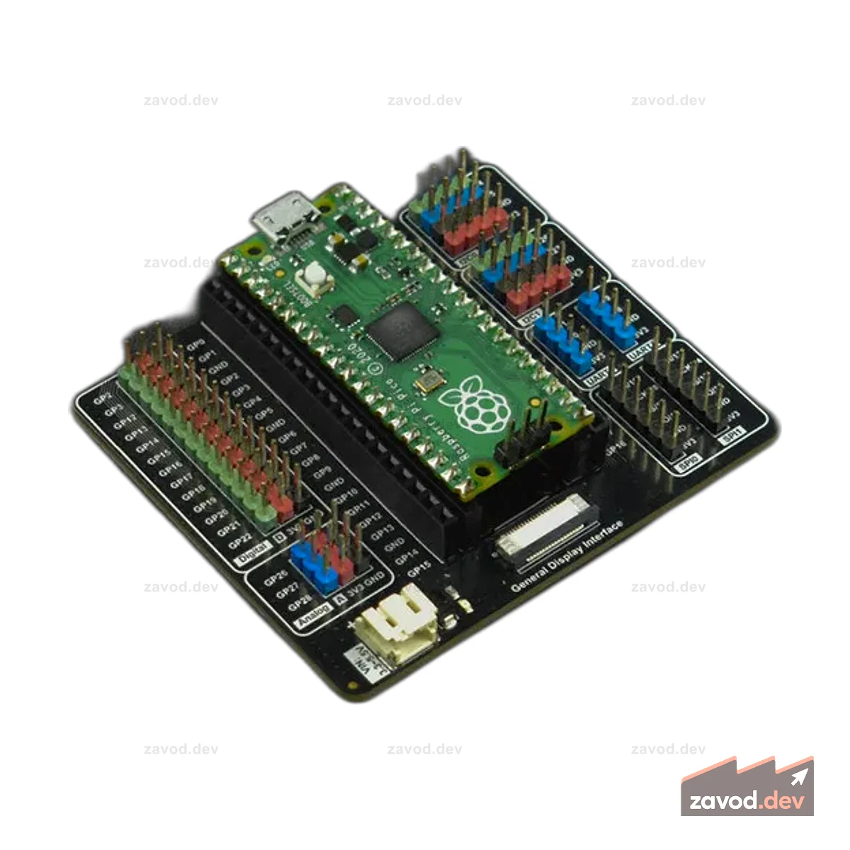 Gravity: Плата расширения для Raspberry Pi Pico