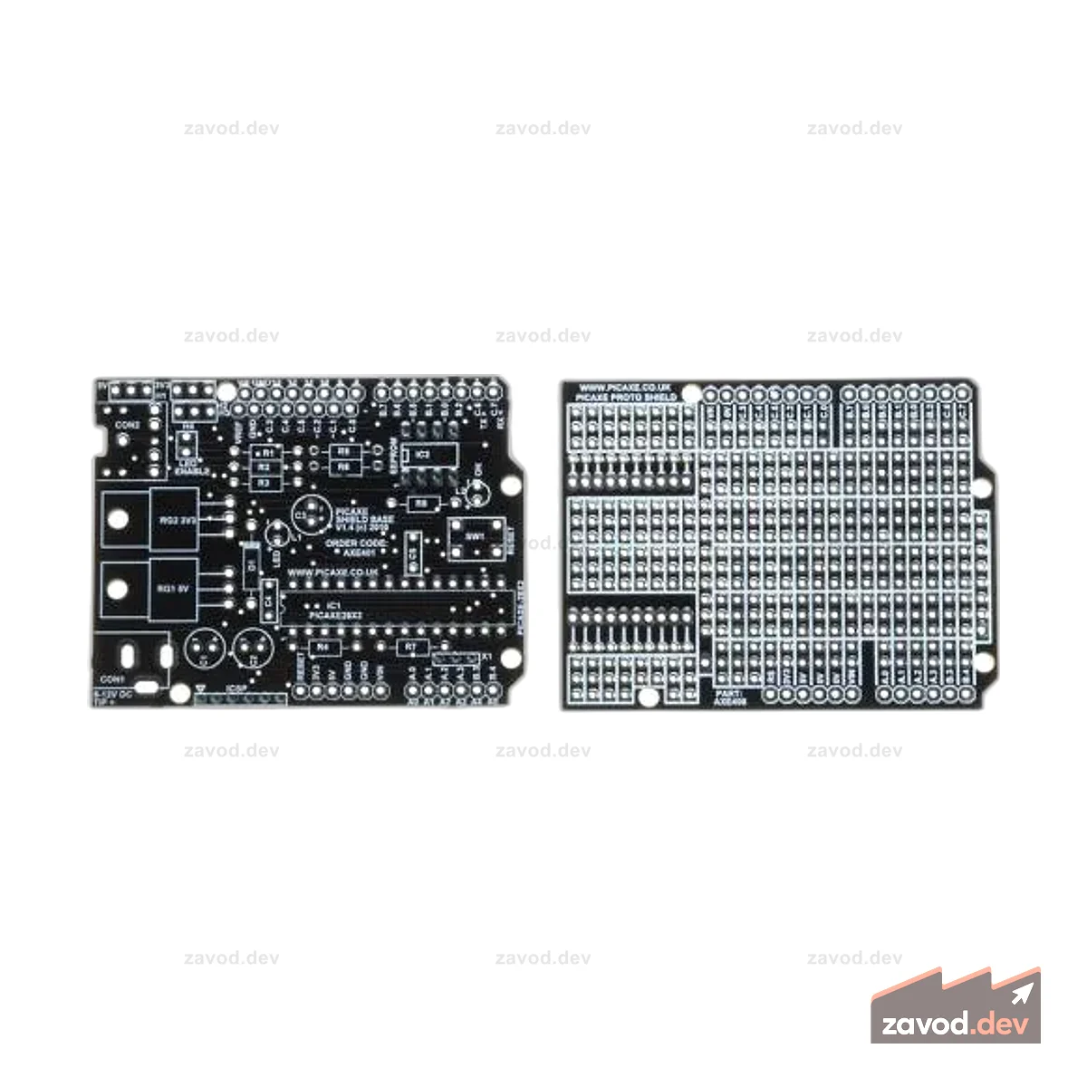 Основание экрана PICAXE-28X2 (только печатная плата)