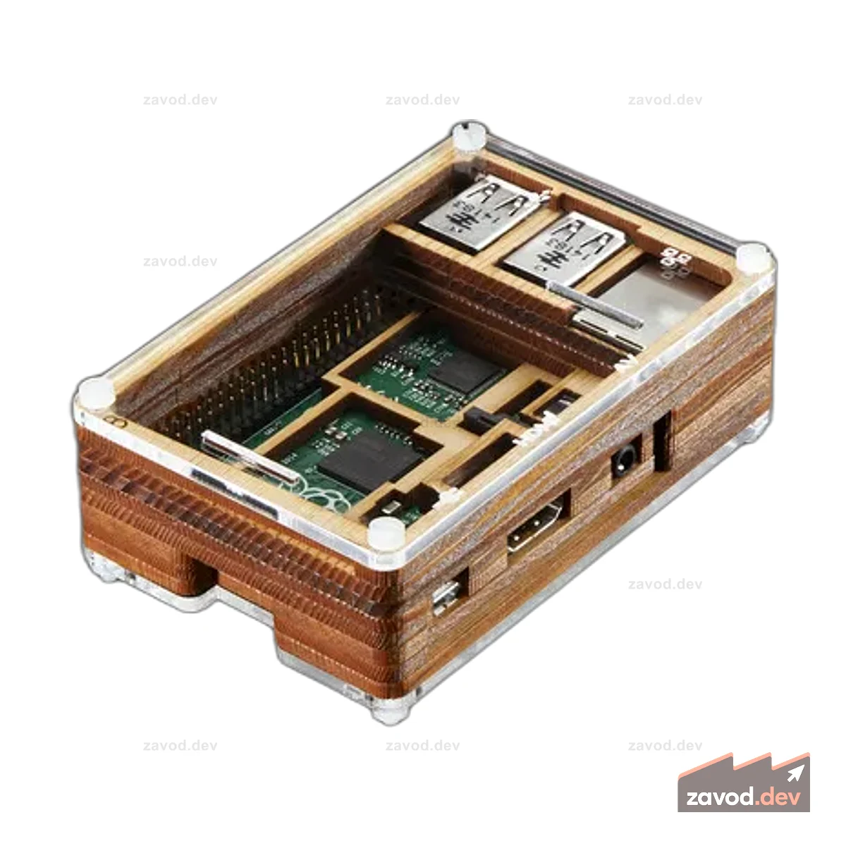 Timber Pibow - Корпус для компьютеров Raspberry Pi Model B+