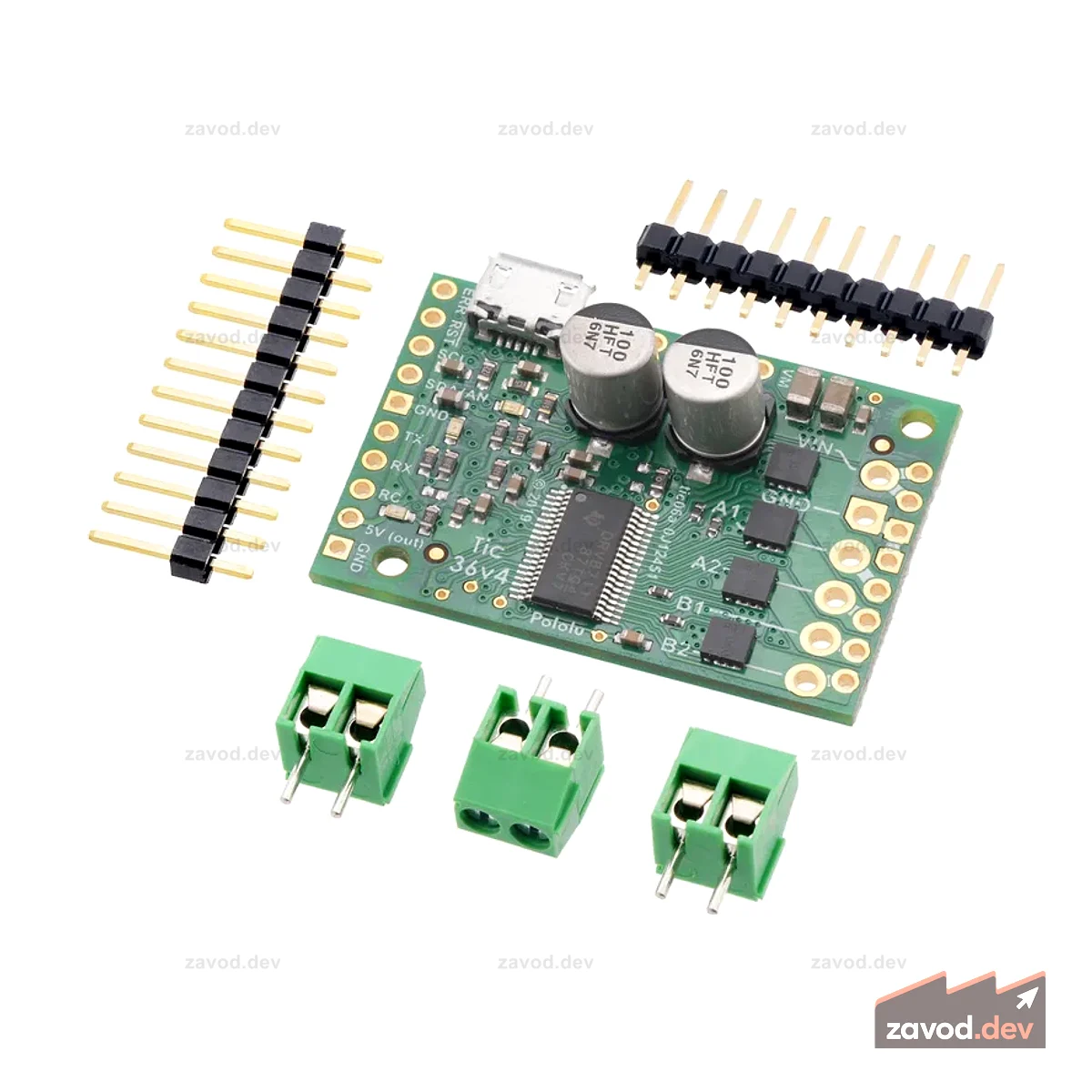 Tic 36v4 USB мультиинтерфейсный контроллер шагового двигателя высокой мощности