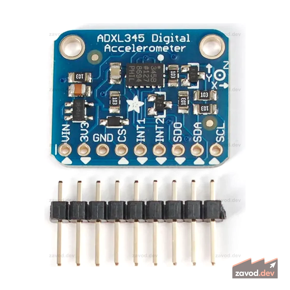 Adafruit ADXL345 - Трехосевой акселерометр (+-2 г/4 г/8 г/16 г) с I2C/SPI