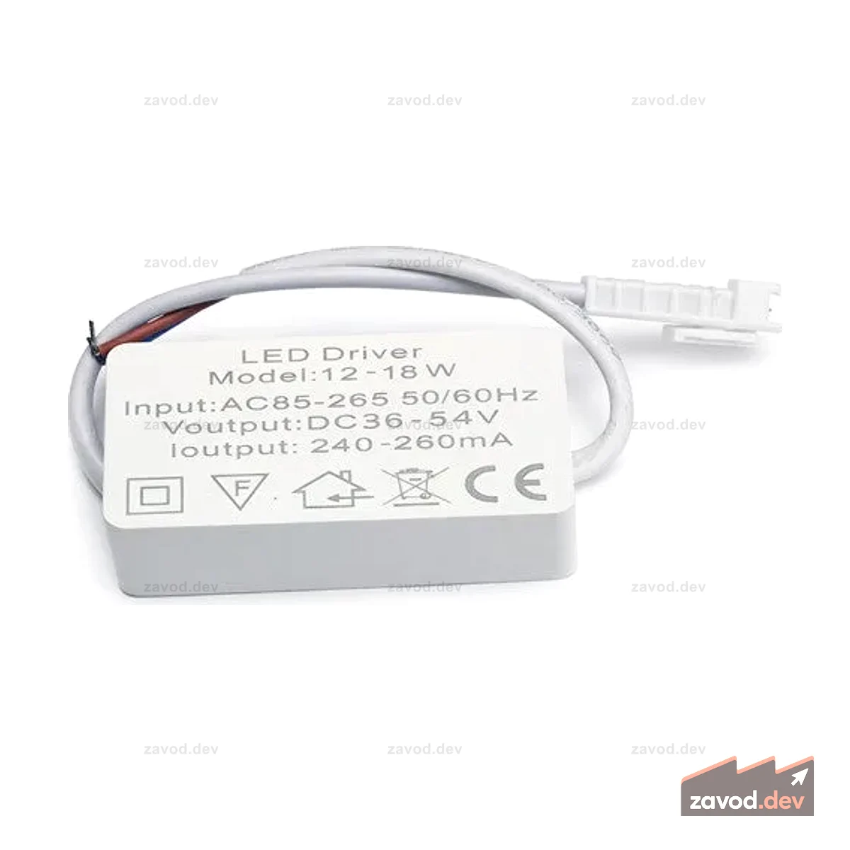 CMU LED DRIVE 12-18W 260MA 36-54