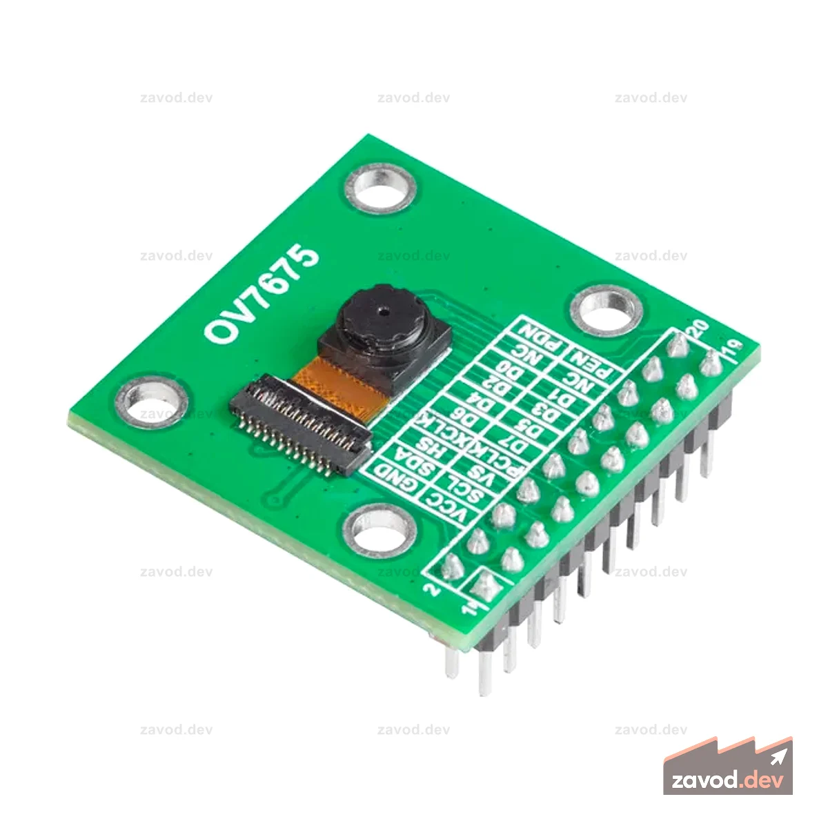 Arducam 0.3MP OV7675 20-контактный модуль камеры DVP для Arduino GIGA R1 WiFi