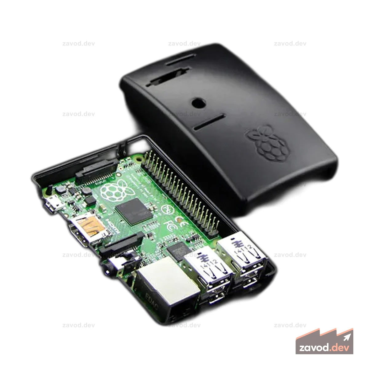 Корпус дуги для Raspberry Pi 3B и 3B+ — черный
