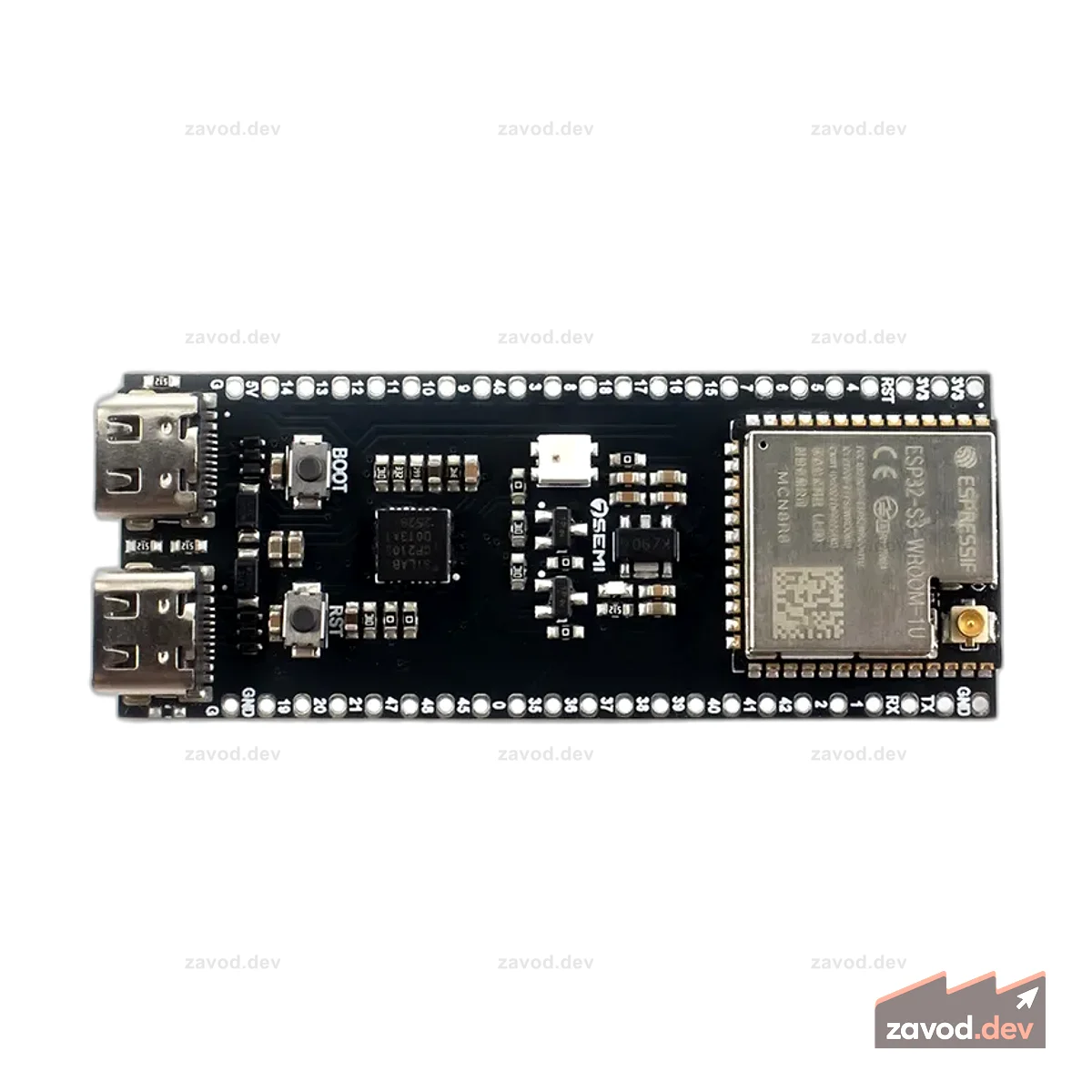 7Semi ESP32-S3-Dev-BoardC-1U-N8R8 Плата разработки WiFi BLE 8 МБ флэш-памяти 8 МБ PSRAM