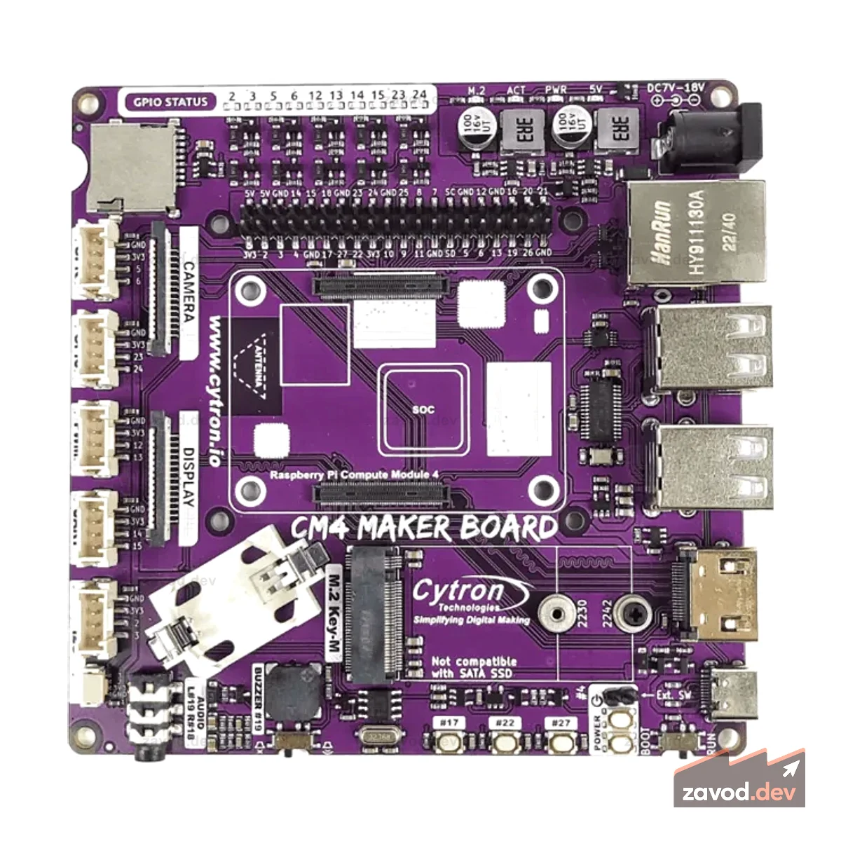 Плата Cytron CM4 Maker для Raspberry Pi