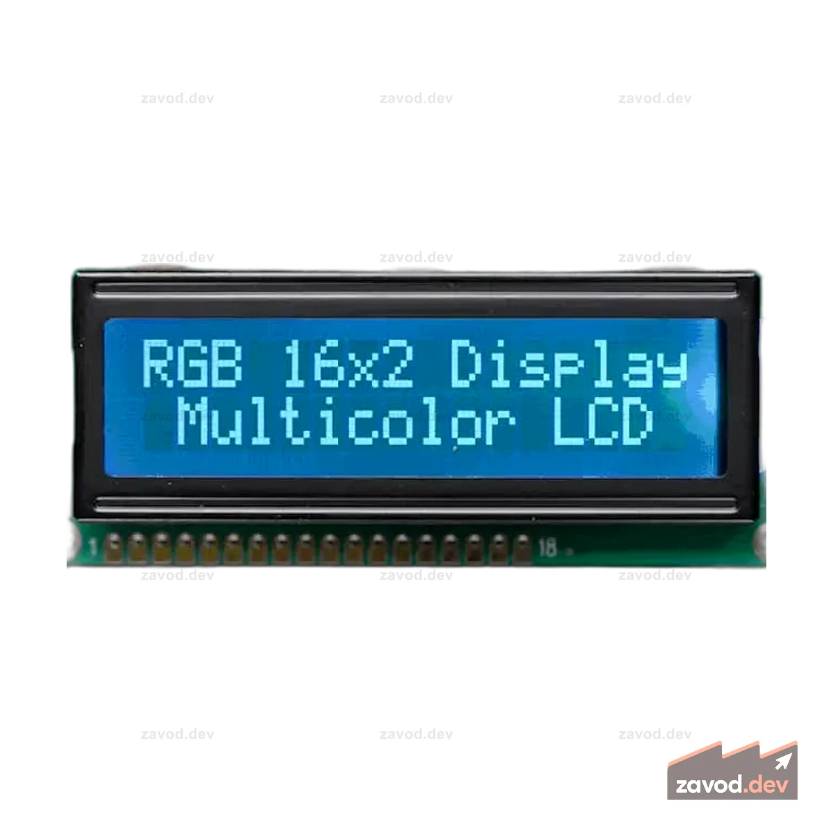 RGB подсветка негативного ЖК-дисплея 16x2 + доп.