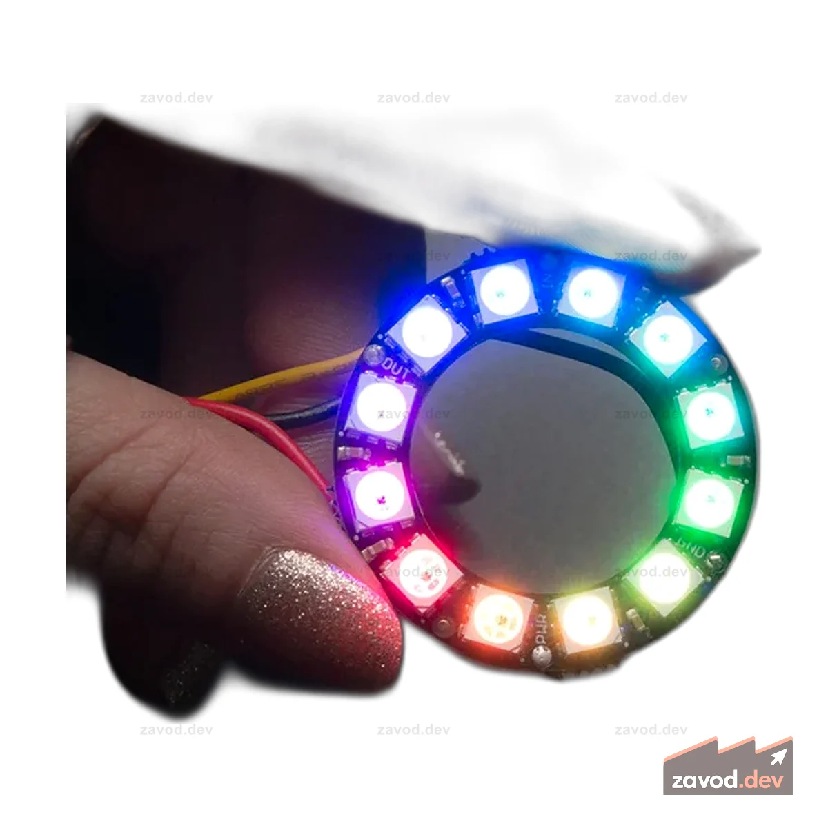 Кольцо Adafruit NeoPixel — светодиод RGB со встроенными драйверами — 12 пикселей