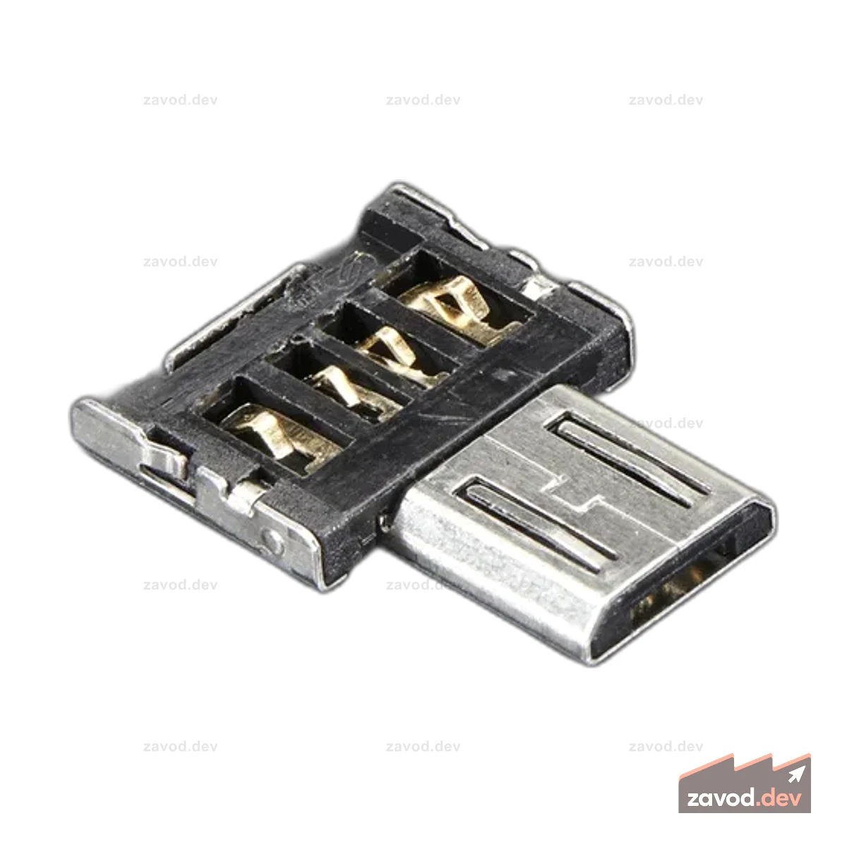 Миниатюрный адаптер OTG - USB Micro на USB