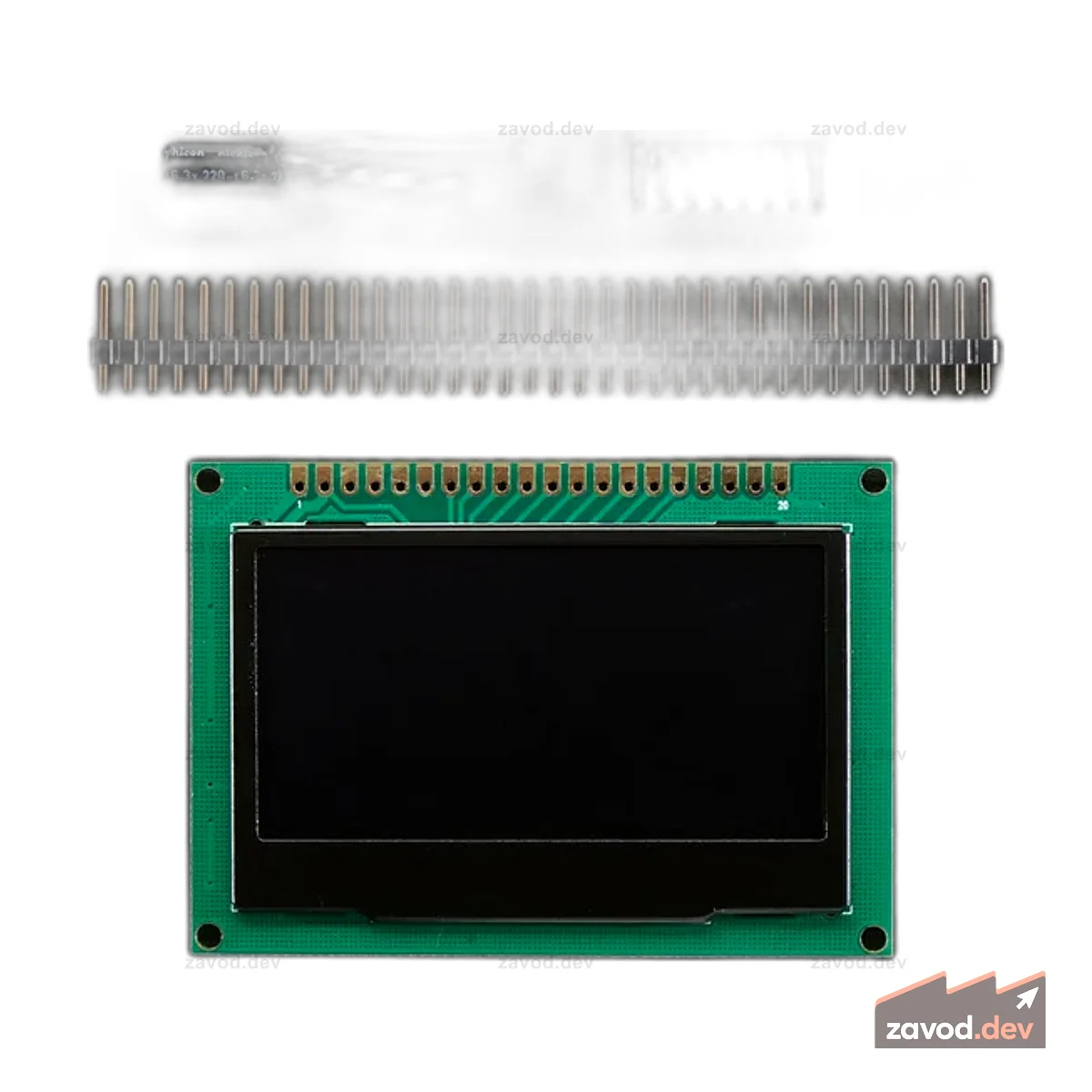 Комплект модуля графического OLED-дисплея монохромный 2,42 128x64