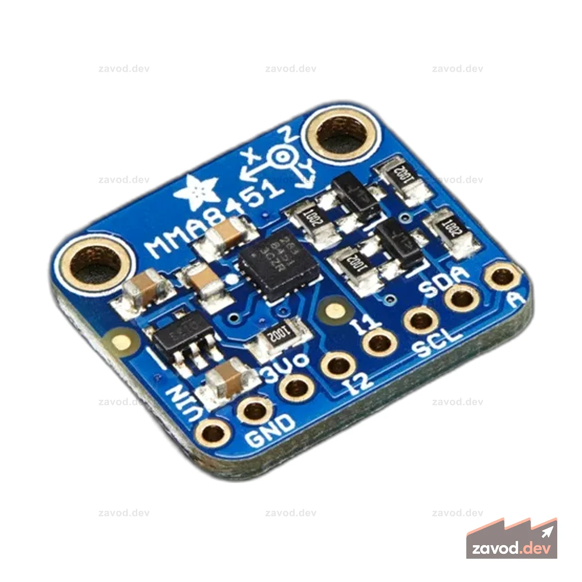 Трехосевой акселерометр Adafruit — ±2/4/8g @ 14 бит — MMA8451