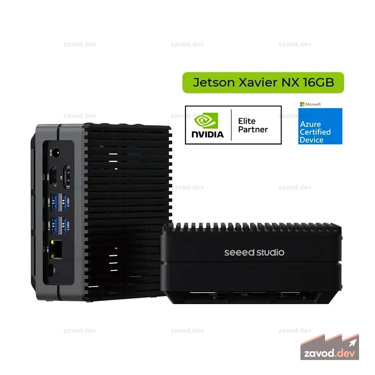 reComputer J2022 (без адаптера питания) — компьютер Edge AI с NVIDIA® Jetson™ Xavier NX 16 ГБ