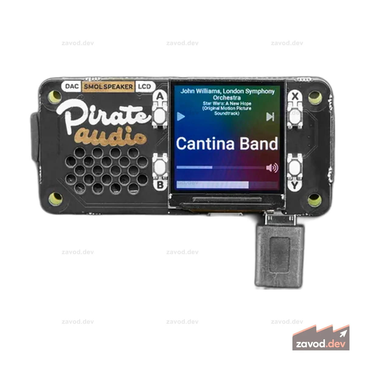 Pirate Audio: динамик для Raspberry Pi — встроенный динамик мощностью 1 Вт