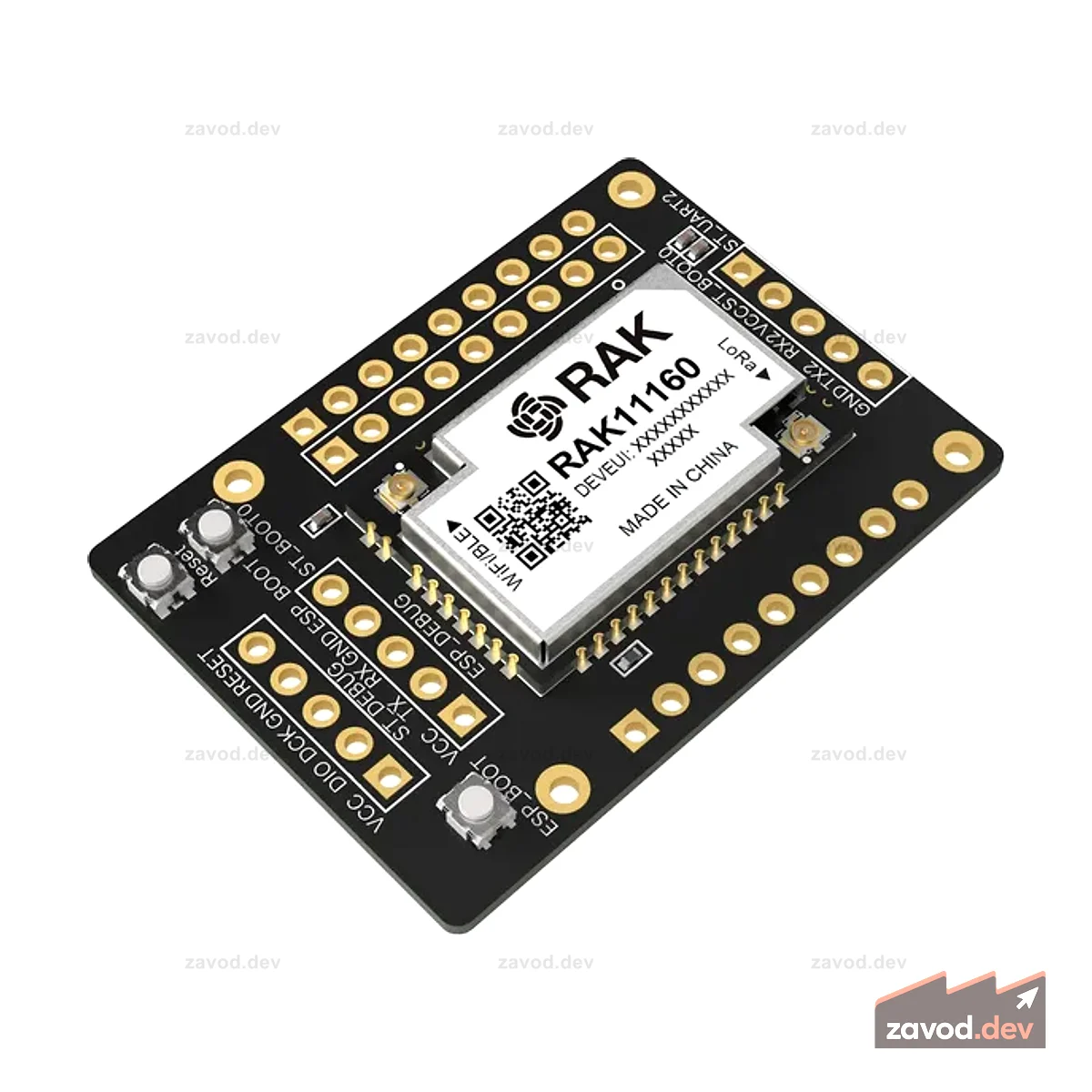 RAK11160 Коммутационная плата | Плата LoRaWAN с двумя MCU и UART/SPI/I2C для модуля штампа WisDuo RAK11160 | RAK11161