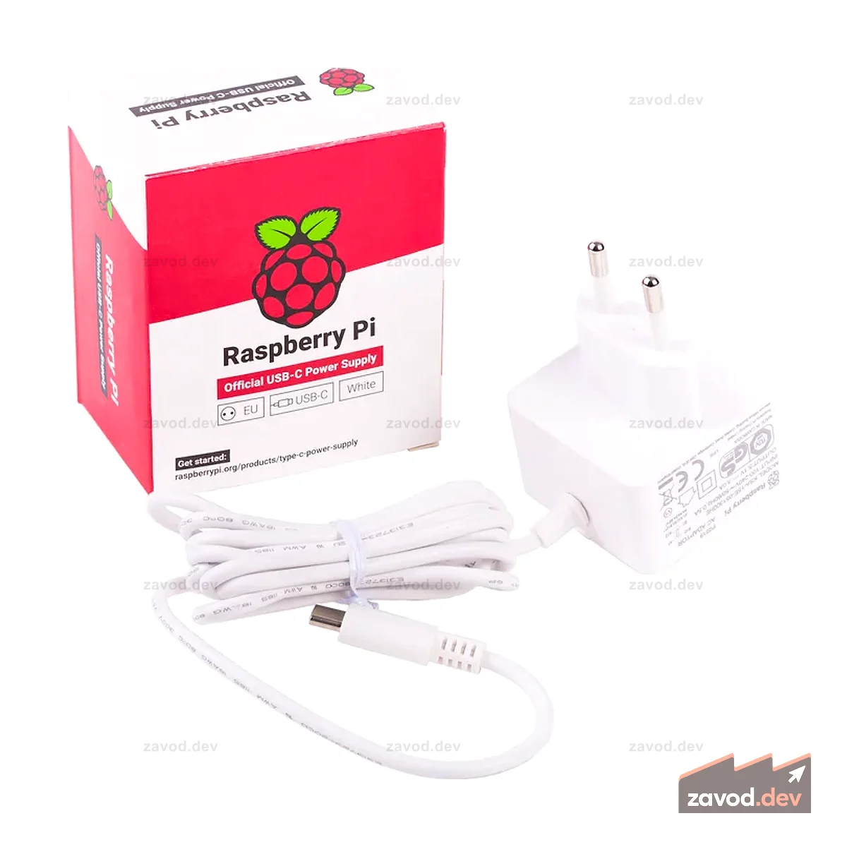 Официальный блок питания Raspberry Pi 4 (5,1 В, 3 А)