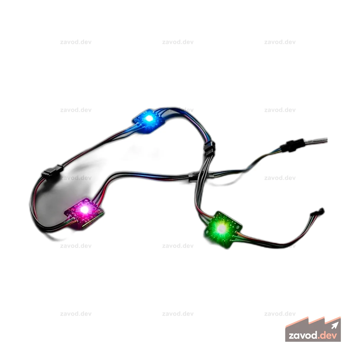 Ультра яркий цепной светодиод NeoPixel мощностью 3 Вт — WS2811