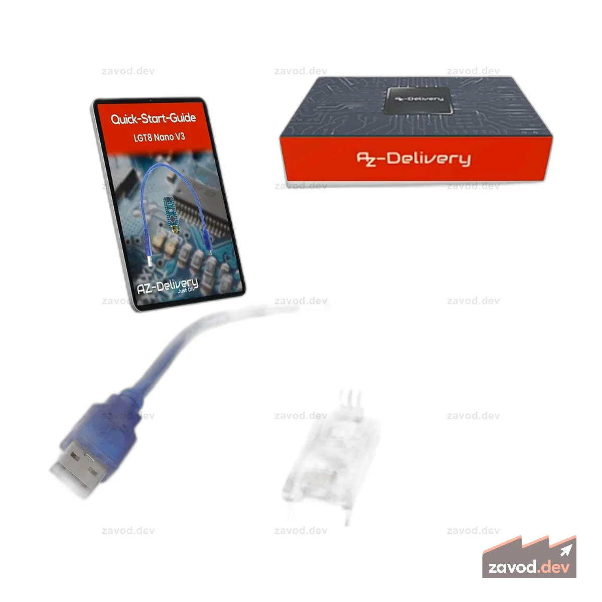 LGT8 Nano V3 - плата микроконтроллера с LGT8F328P и CH340, совместимая с Arduino Nano, тактовая частота 32 МГц, с измененными контактами и USB-кабелем