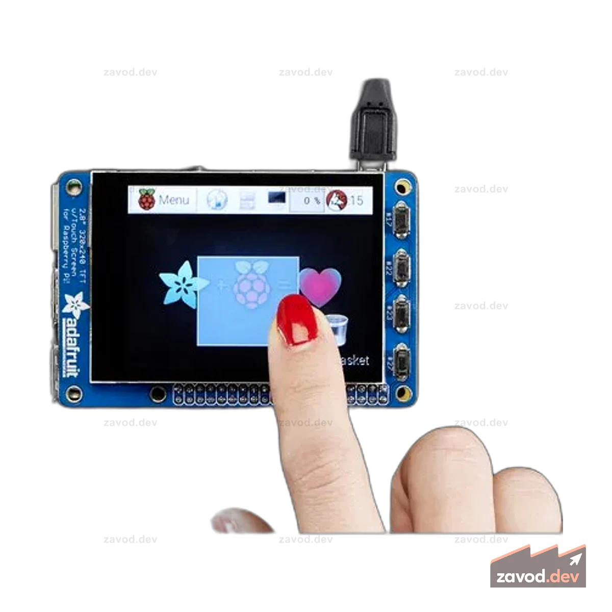 PiTFT Plus - Raspberry Pi A+/B+/2 2.8 TFT+