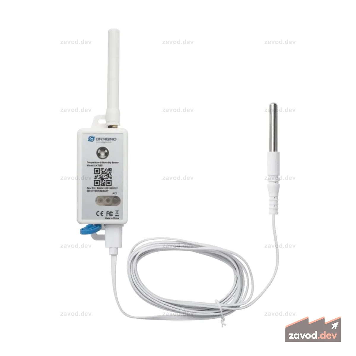 Dragino LHT65S-EU868-E3 LoRaWAN Датчик температуры и люфтфеухтигкейтс с внешней антенной и внешней температурой